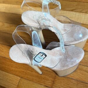 Pleaser Women's Mocha Platform 8 inch Heels